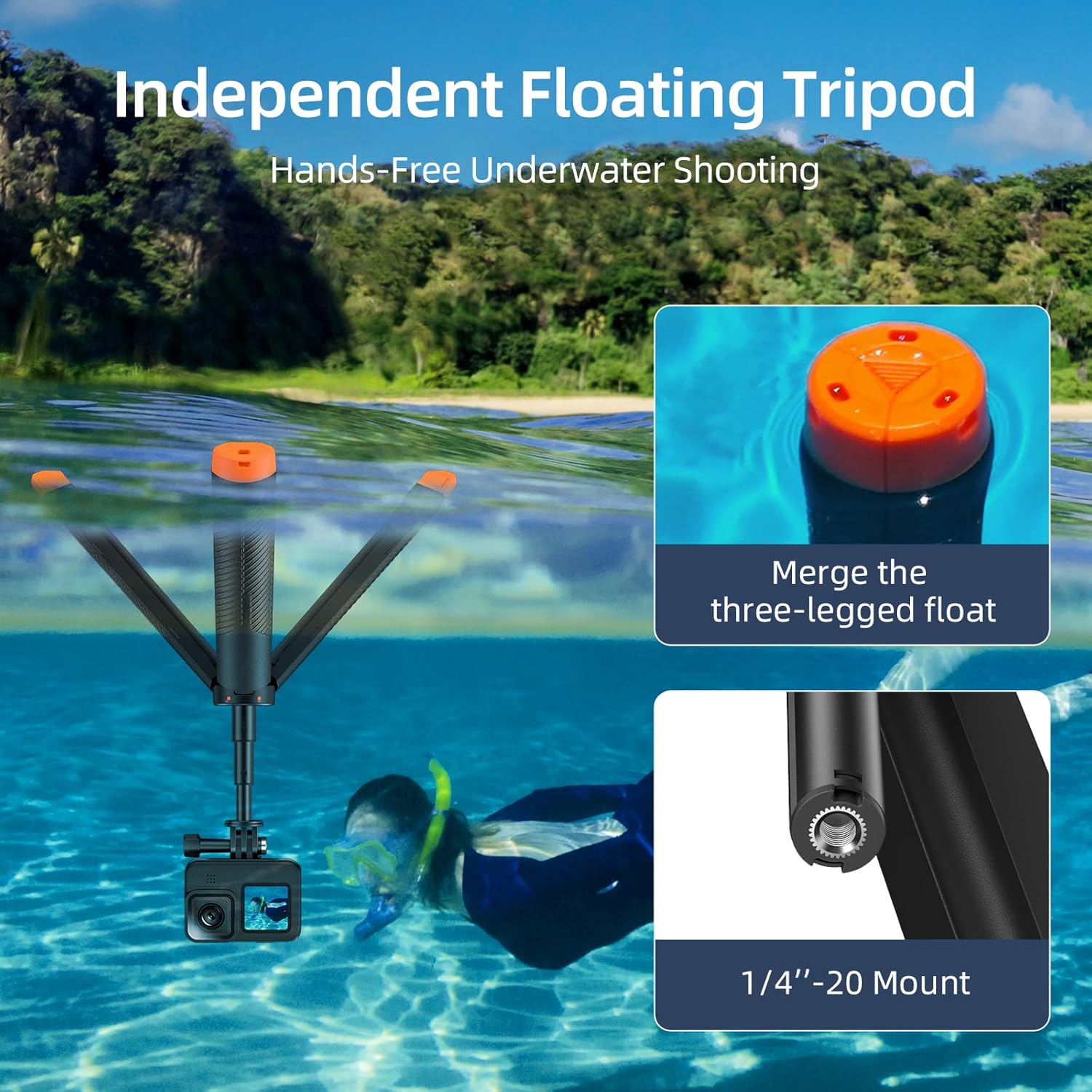 Selfie Stick Tripode Flotante Extensible Camaras De Accion