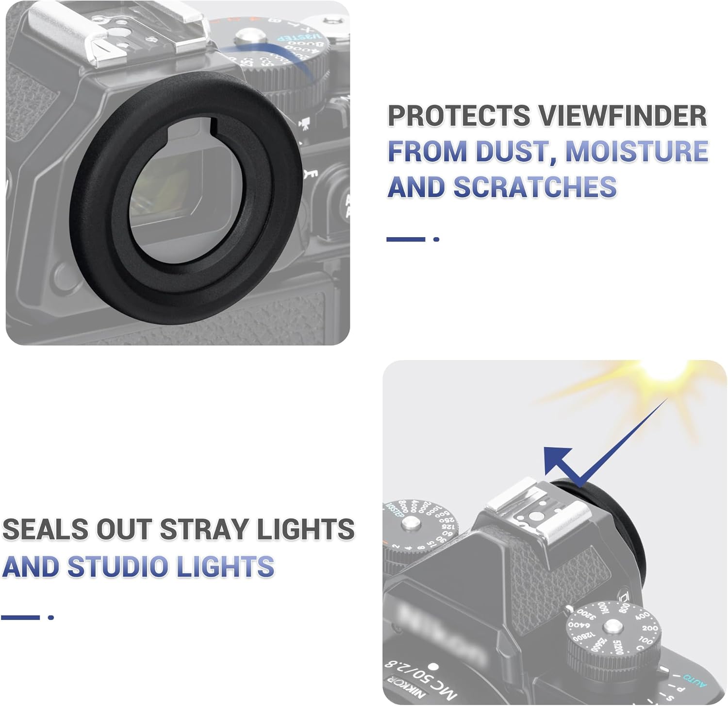 Visor Ocular Eye Cup DK33 Nikon Z8 Z9 ZF