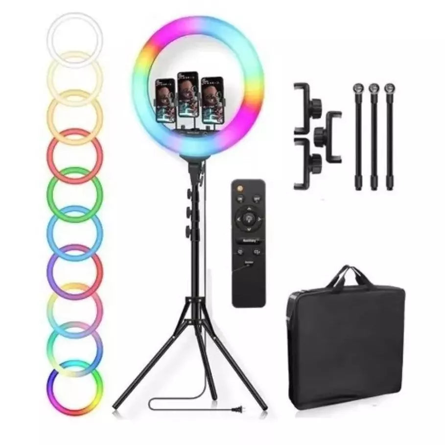 Aro De Luz Multicolor 45cm + Tripode