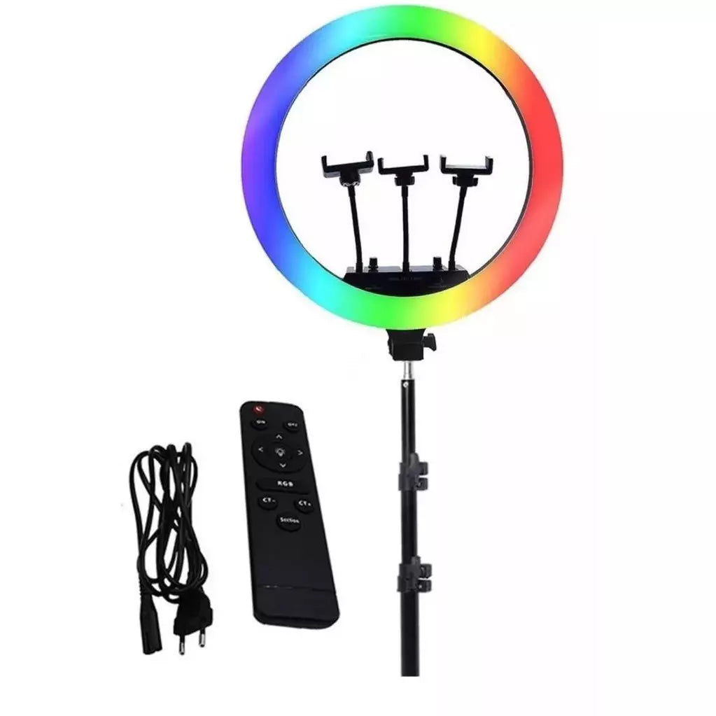 Aro De Luz Multicolor 45cm + Tripode