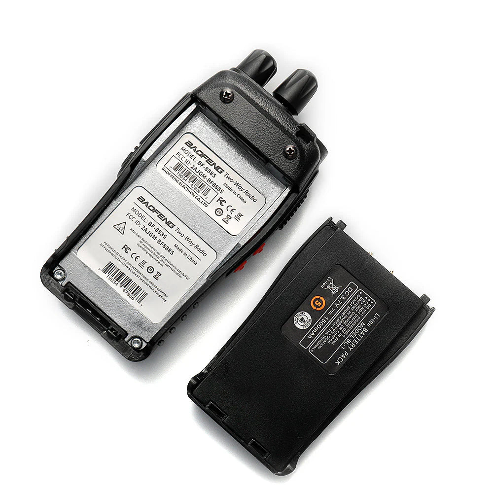Baofeng BF-888S – Kit de 2 radios walkie talkie UHF recargables