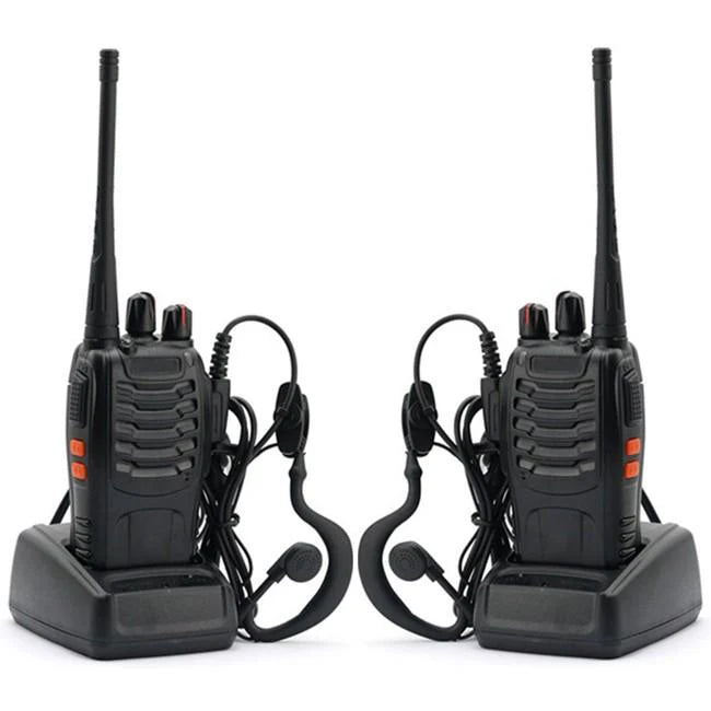 Baofeng BF-888S – Kit de 2 radios walkie talkie UHF recargables