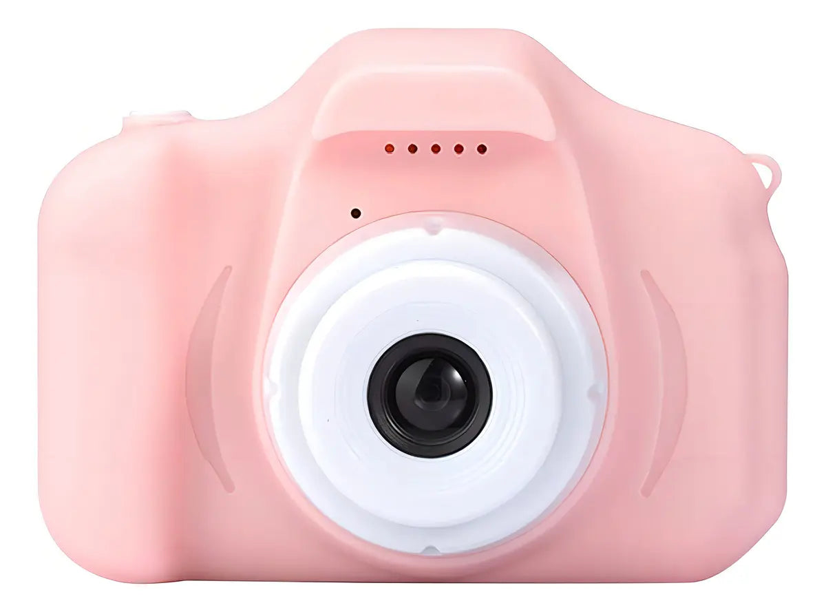 Mini Digital Camera colores blanco y rosado – Cámara digital compacta para fotos y video