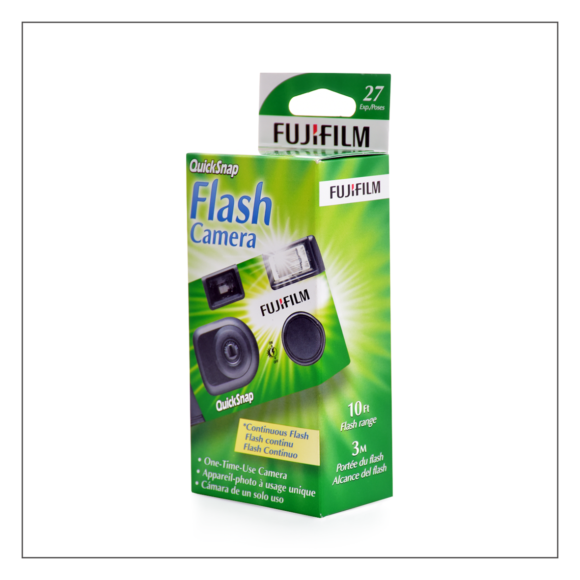 FUJIFILM QuickSnap Flash 400 Single-Use Camera – Cámara desechable 35mm con flash