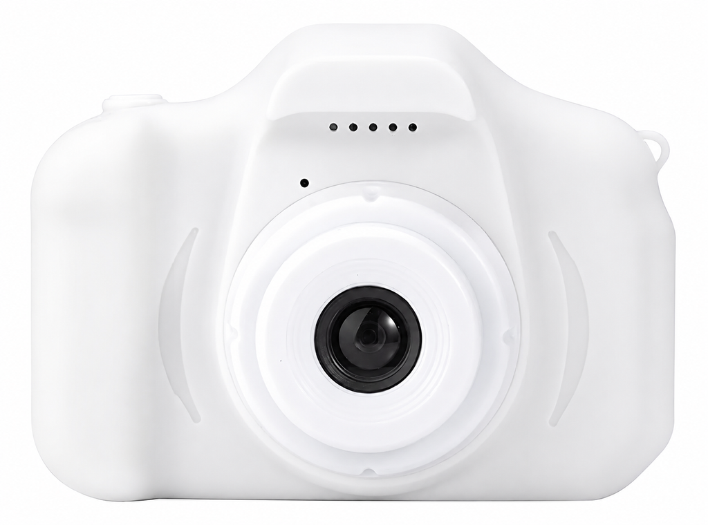 Mini Digital Camera colores blanco y rosado – Cámara digital compacta para fotos y video