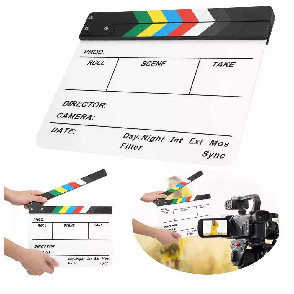 Claqueta Acrílica Para Grabación Profesional