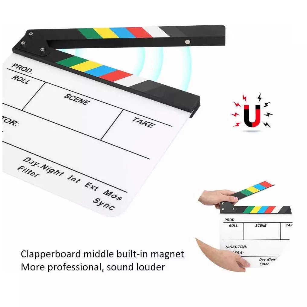 Claqueta Acrílica Para Grabación Profesional