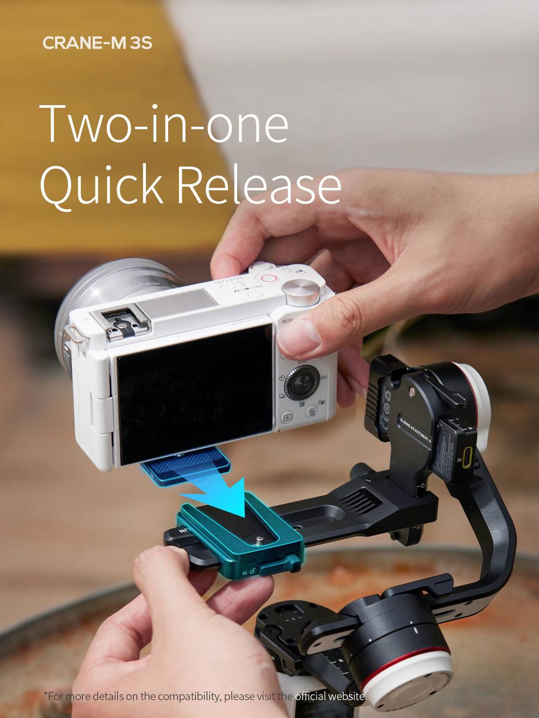 Crane M3s Gimbal Zhiyun para Camara