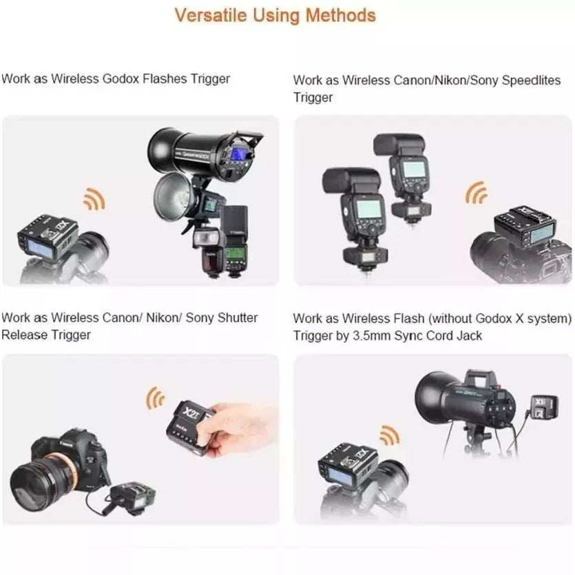 Disparador De Flash Godox X2 T Inalambrico TTL 1/8000 Nikon/Canon/Sony/Fujifilm