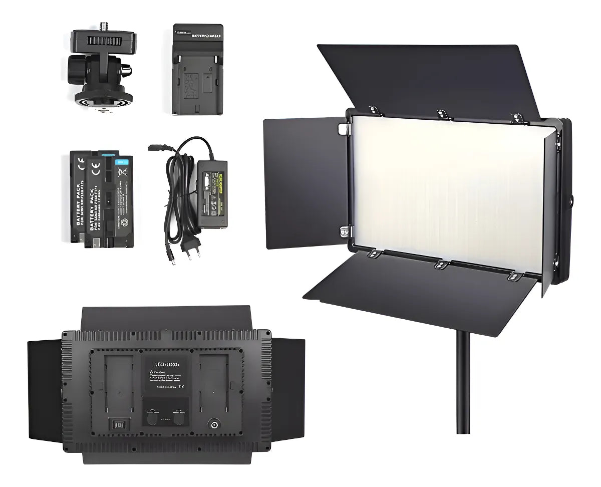 Lampara Led RGB 23W 2 Baterias + Cargador Adap Led600RGB