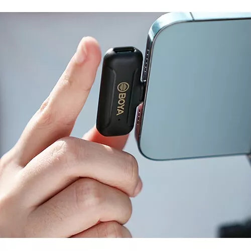 Micrófono Inalámbrico Boya Para iPhone iPad Plug Play