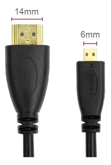 Cable Hdmi A Micro Hdmi De 1,5 M Gopro Camaras De Accion