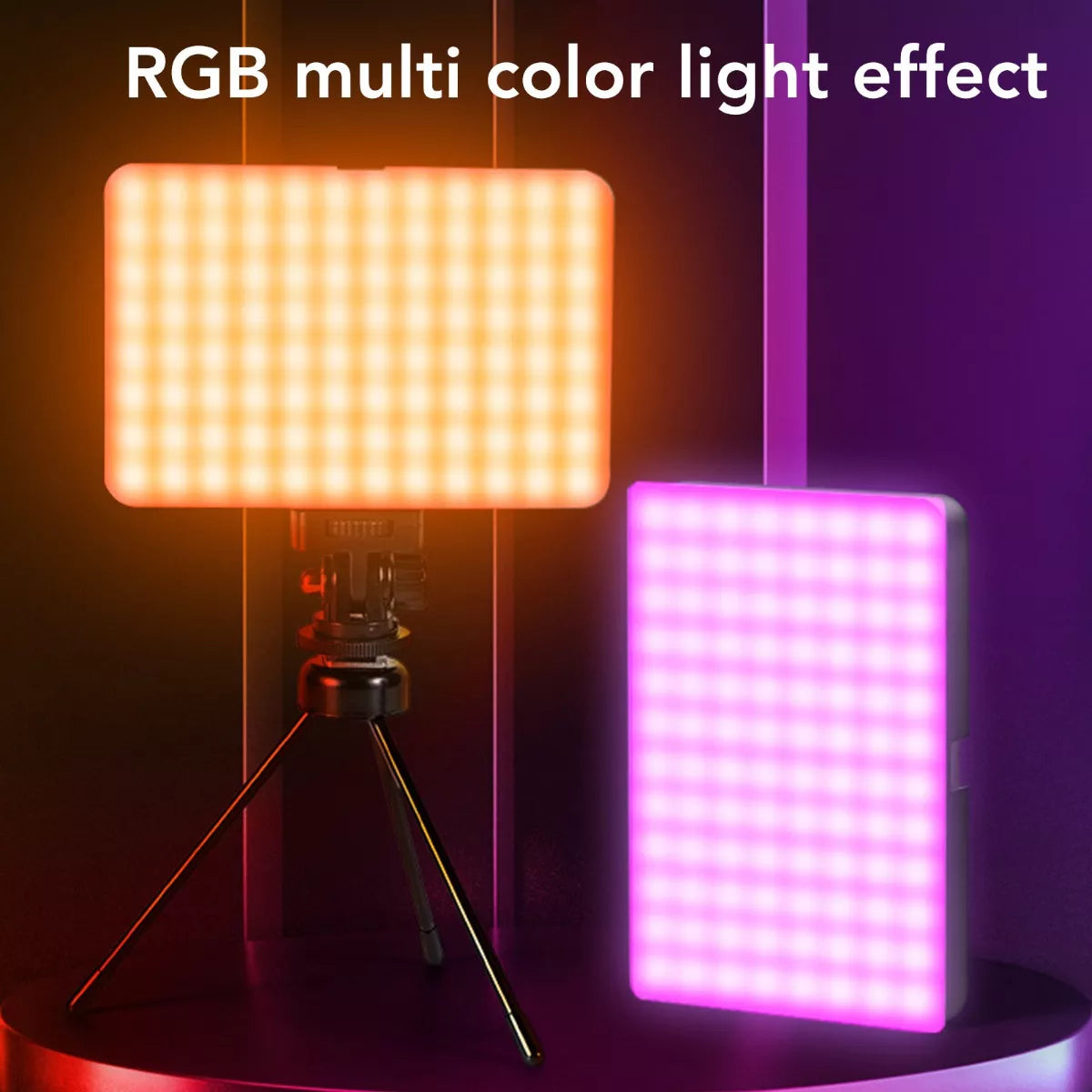 Panel Luz Led Multicolor Portátil Recargable Celular Camara