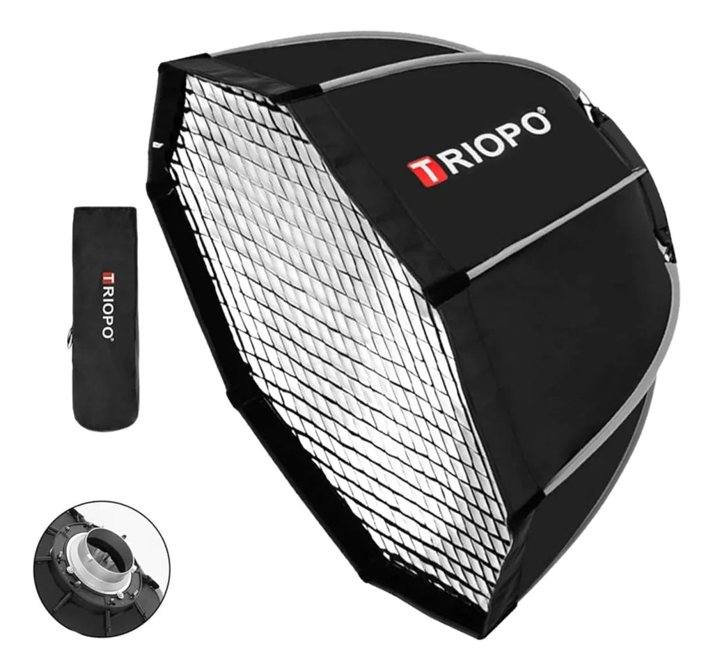 Octabox Triopo Montura Bowens 45cm Con Grid / Panal