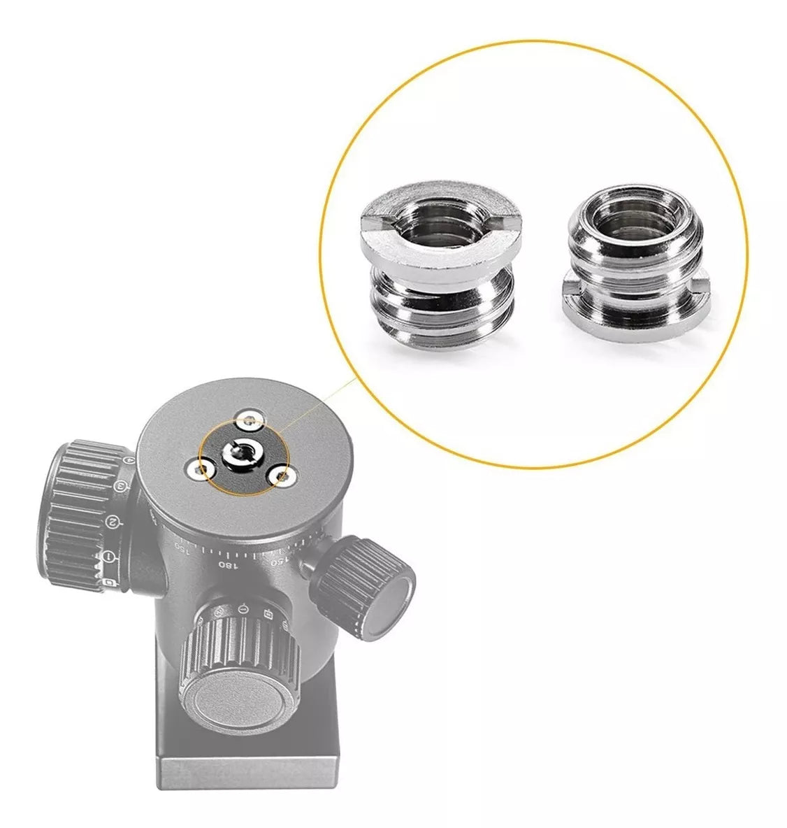 Adaptador De Rosca Tornillo De 1/4 A 3/8 Tripode Cabeza