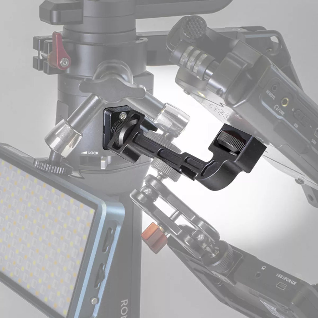 Soporte Brazo Para Estabilizador Extensor Giratorio Doble Tornillo 1/4