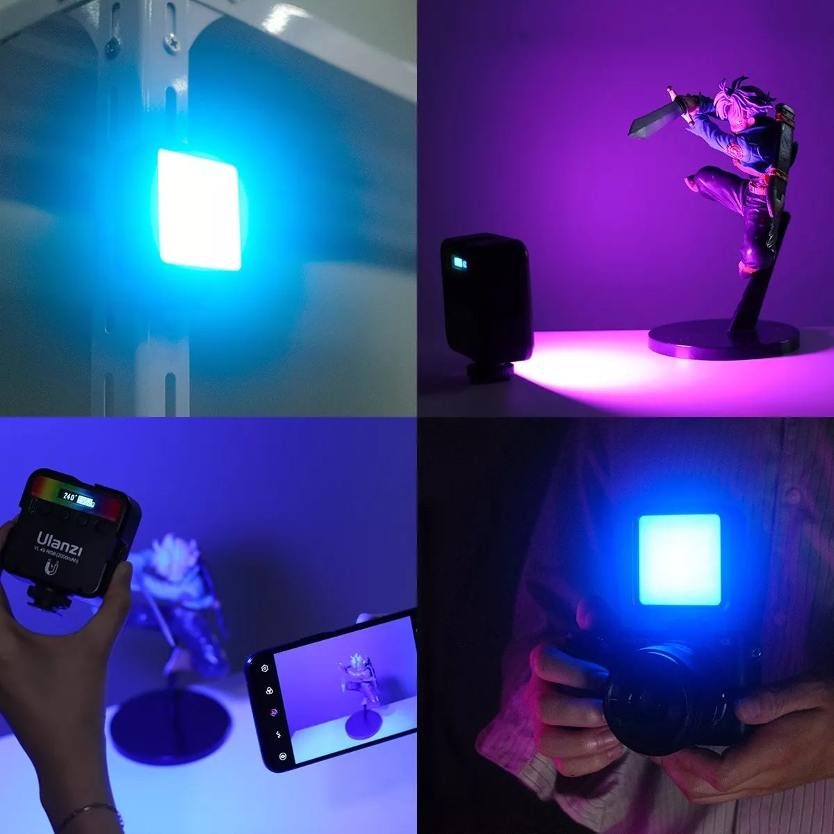 Luz Led Mini RGB Multicolor Recargable Ulanzi VL49 2500k - 9000k