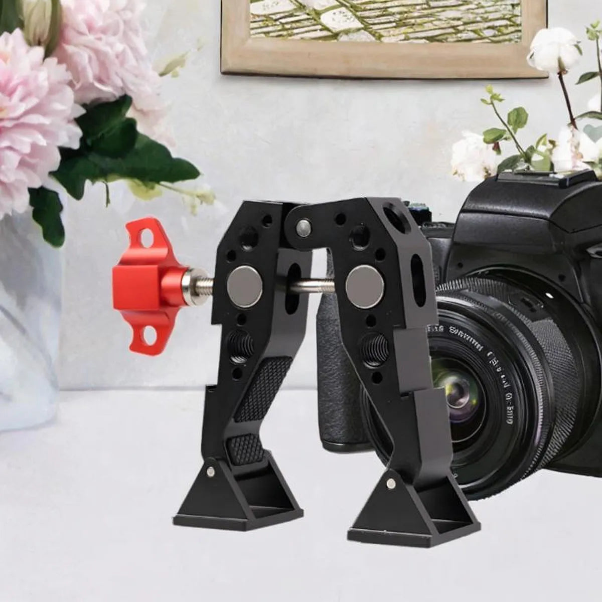 Abrazadera Doble Tipo Cangrejo Para Accesorios Fotograficos