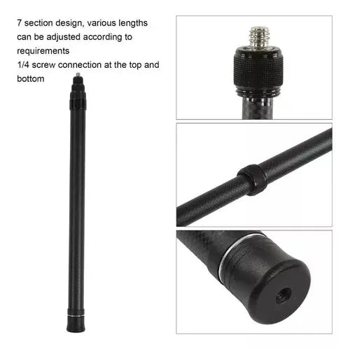 Selfie Stick Fibra De Carbono Camaras De Accion De 1.5 metros
