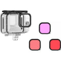 Kit TELESIN Carcasa Sumergible Filtros Gopro Hero 9/10/11/12