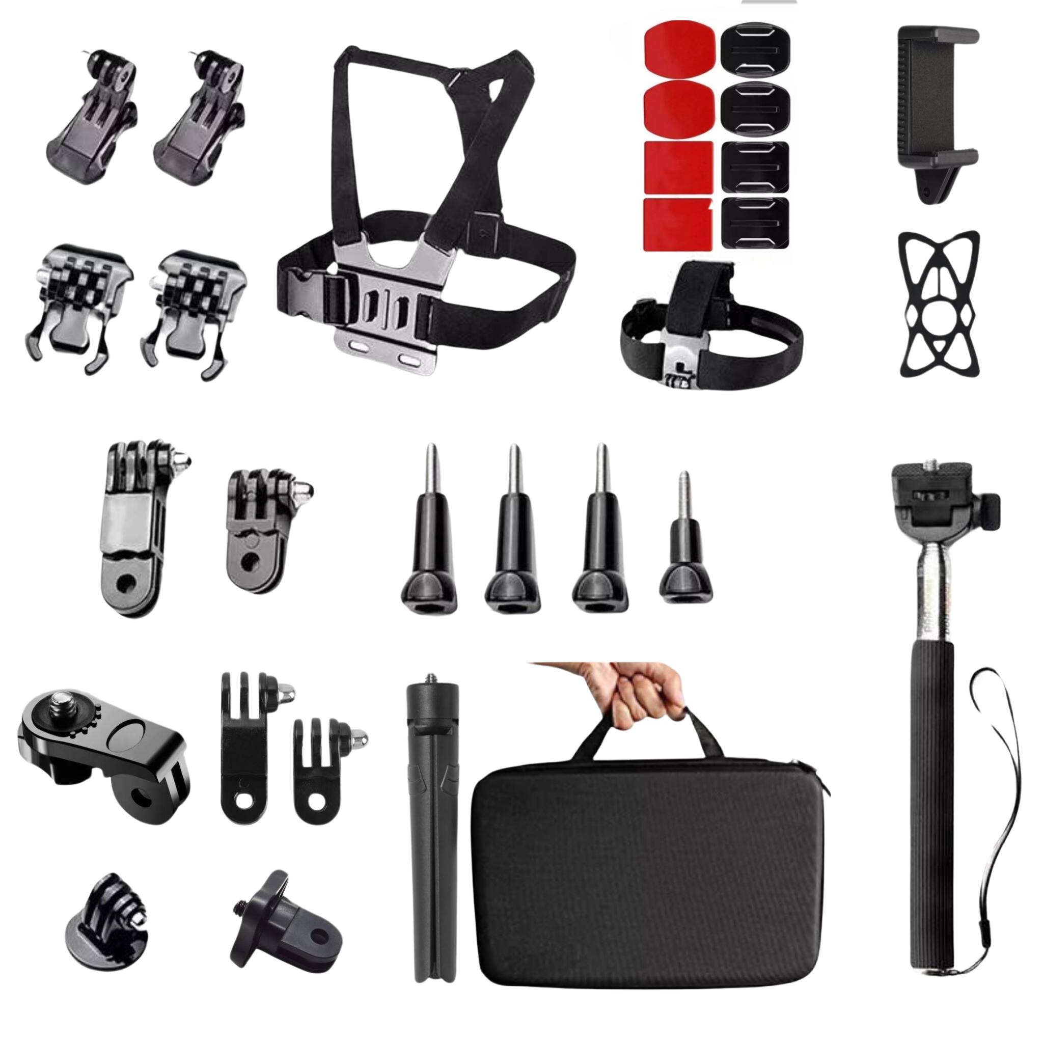 Kit De Accesorios 30 En 1 Camaras Accion Gopro 8/9/10/11/12