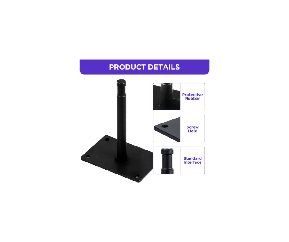 BASE METALICA PARA EXHIBIR O MONTAR LUCES BASE001