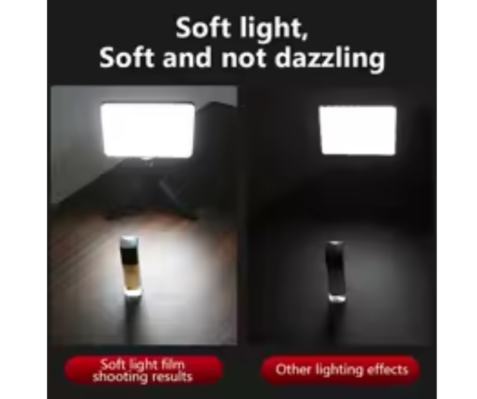 Lampara Led Bicolor + Gelatinas De Colores Sutefoto T132