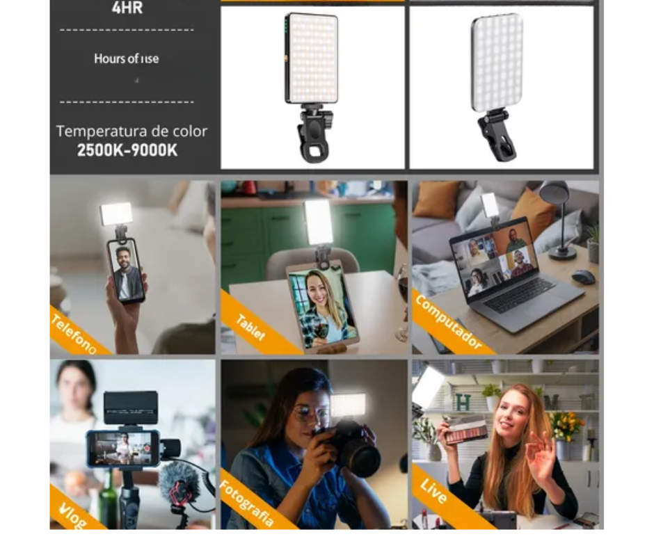 Lampara Led Rgb  Magnetica 5w Para Telefono M20L