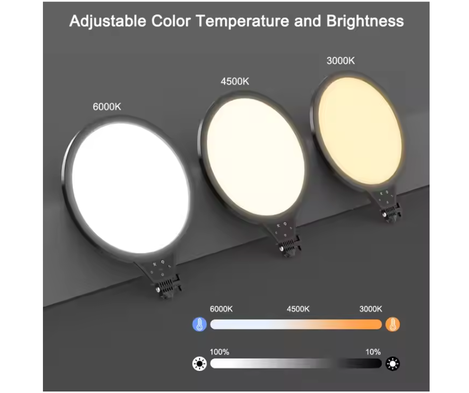 Aro De Luz Led Profesional Regulable Para Fotos Y Videos