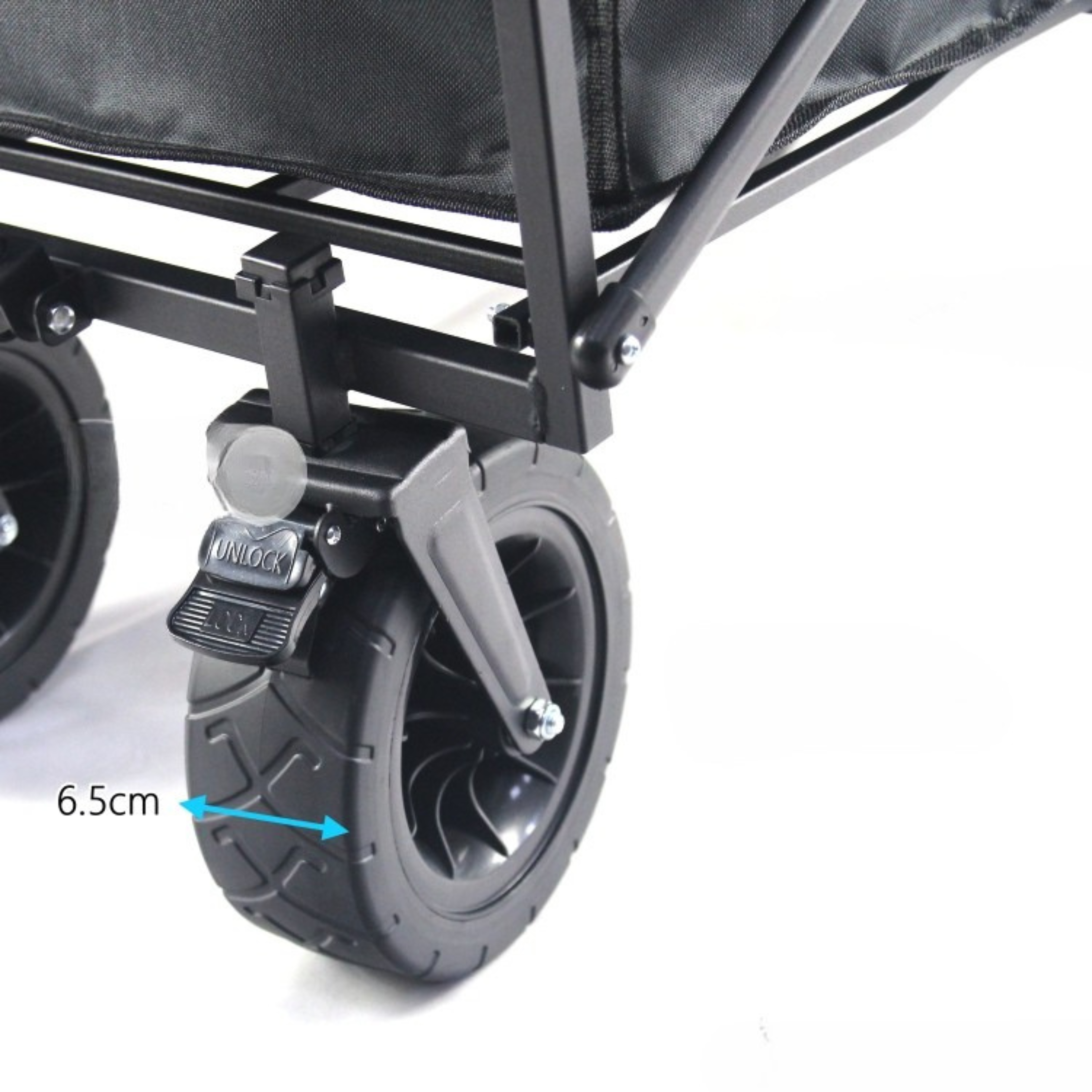 Carrito Plegable Transportador Equipos Pesados Hasta 90kg Ruedas Grandes