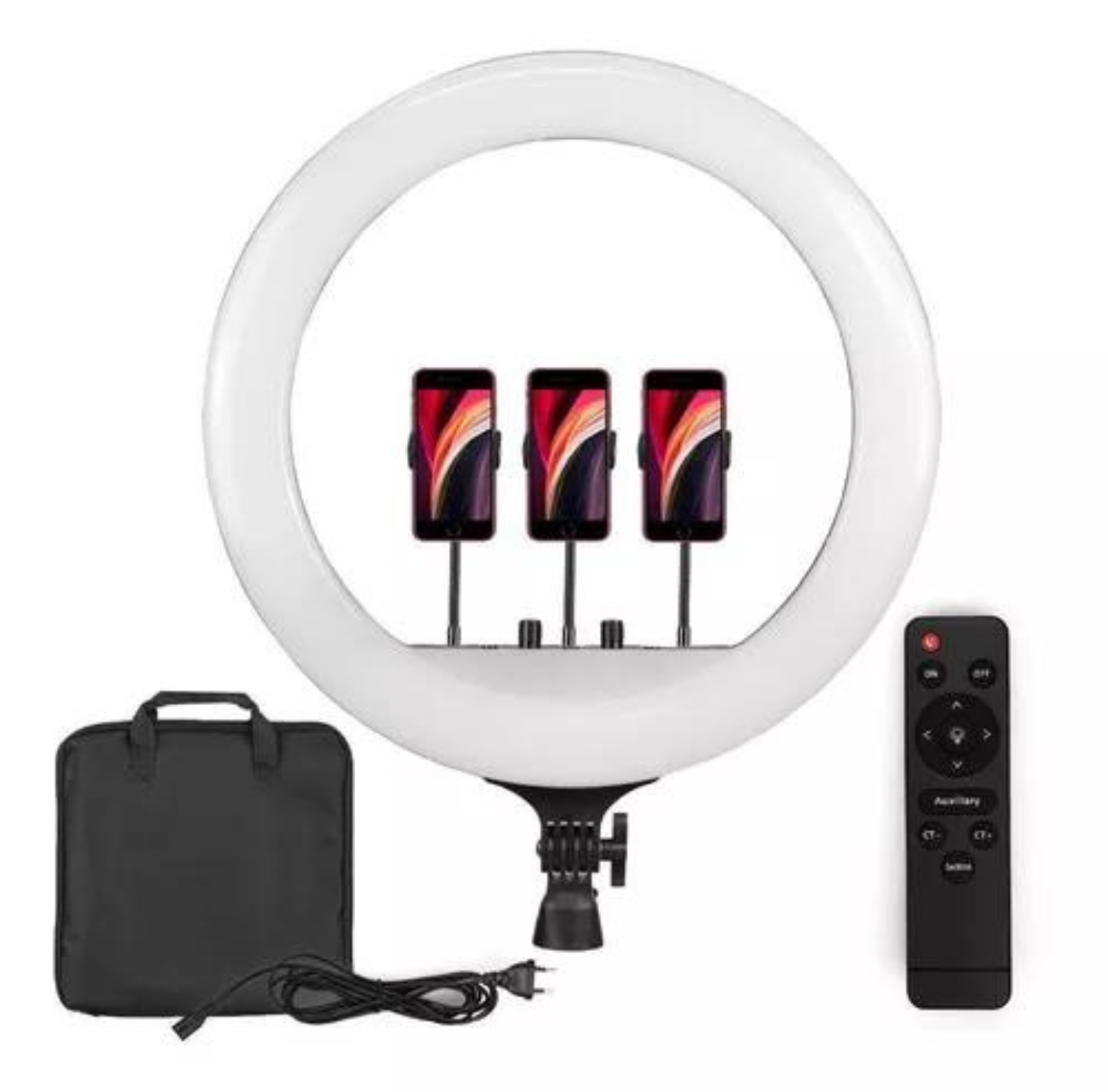 Aro De Luz Led Profesional  45cm 55 W + Trípode
