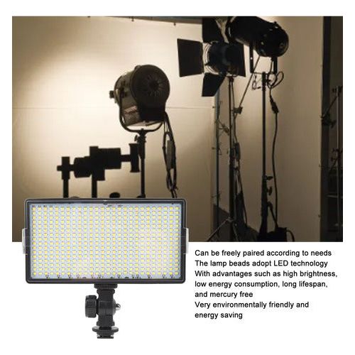 Panel De Luz Led Bicolor 32W Con Batería Y Cargador