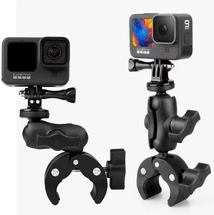 Soporte Tipo Ram 10cm Prensa Fácil Anclaje Cámaras De Acción