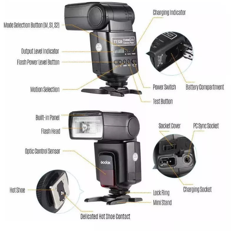 Flash Godox Tt520 II Universal