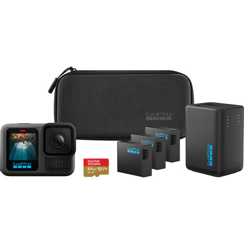 GoPro HERO13 Black Accessory Bundle – Cámara de acción 5.3K con accesorios