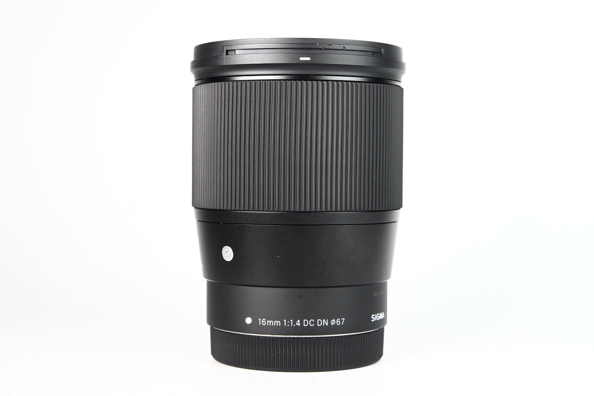 Lente SIGMA Contemporary 16mm F1.4 para Canon M. Usado
