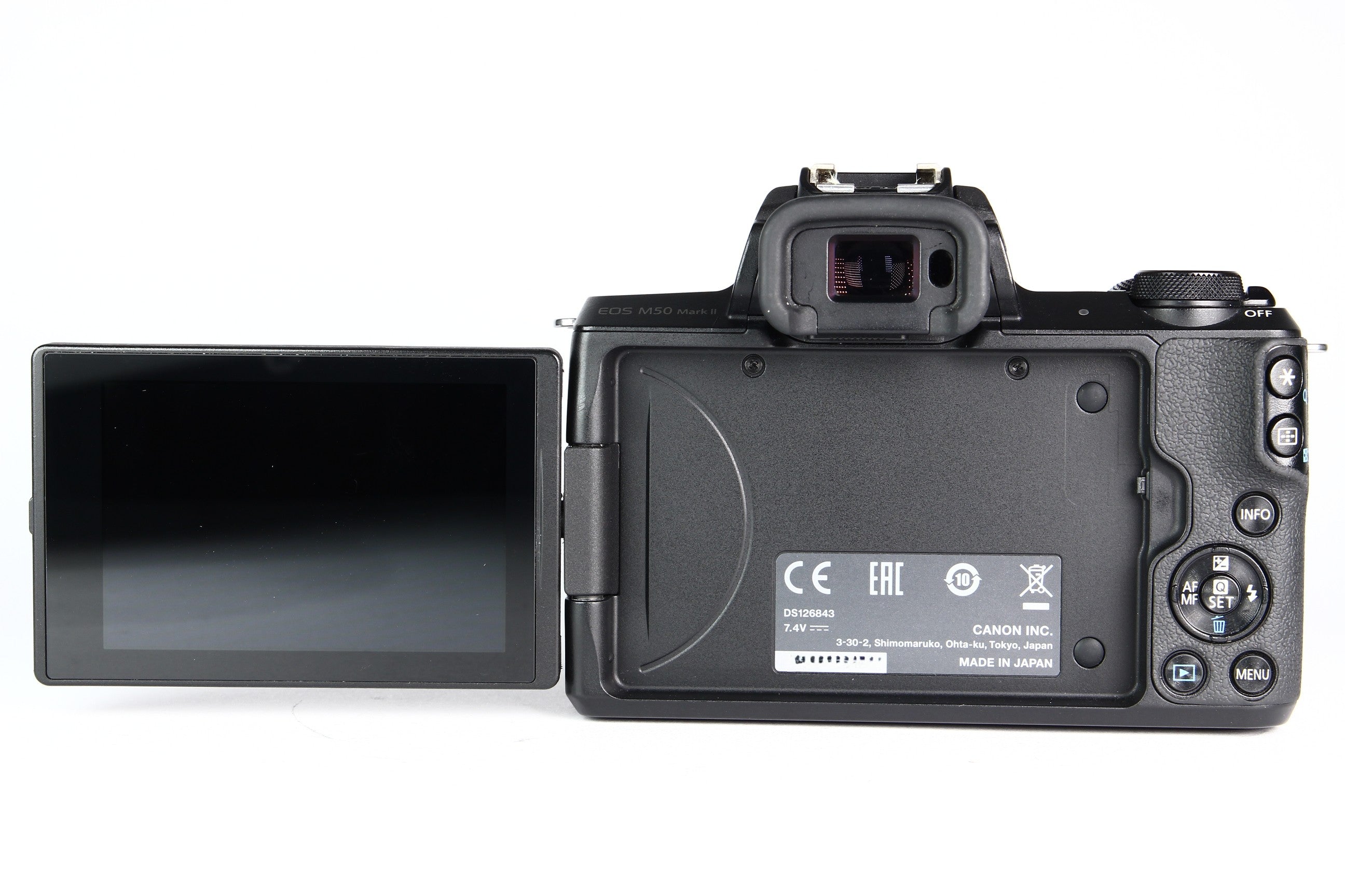 Cámara Digital CANON EOS M50 Mark II con lente 15-45mm. Usada