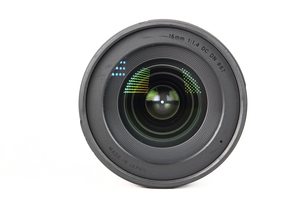Lente SIGMA Contemporary 16mm F1.4 para Canon M. Usado