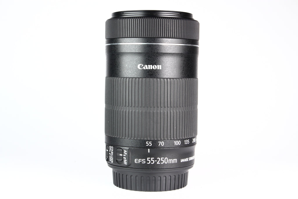 Lente CANON EF-S 55-250mm IS STM F4-5.6. Usado