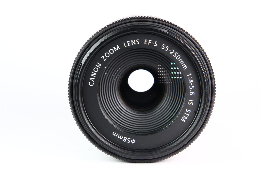 Lente CANON EF-S 55-250mm IS STM F4-5.6. Usado