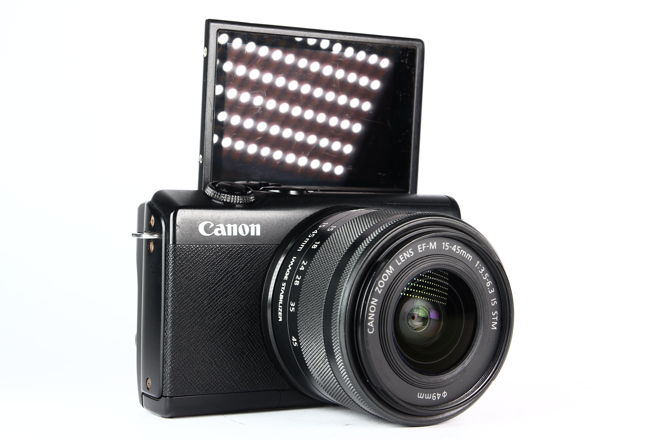 Cámara Digital CANON EOS M200 con lente 15-45mm. Usada