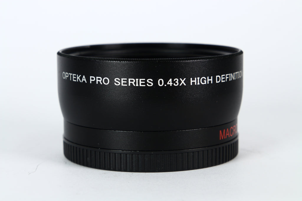 Lente conversor OPTEKA para gran angular 0.43X con macro. Diámetro 58mm.