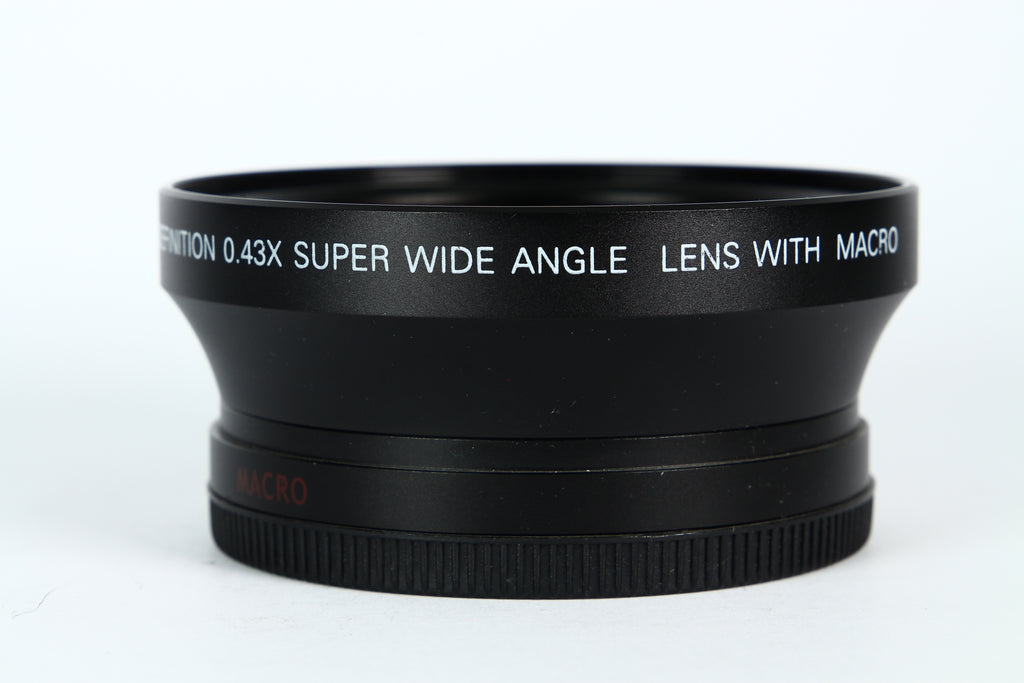 Lente conversor para gran angular 0.43X con macro. Diámetro 72mm.