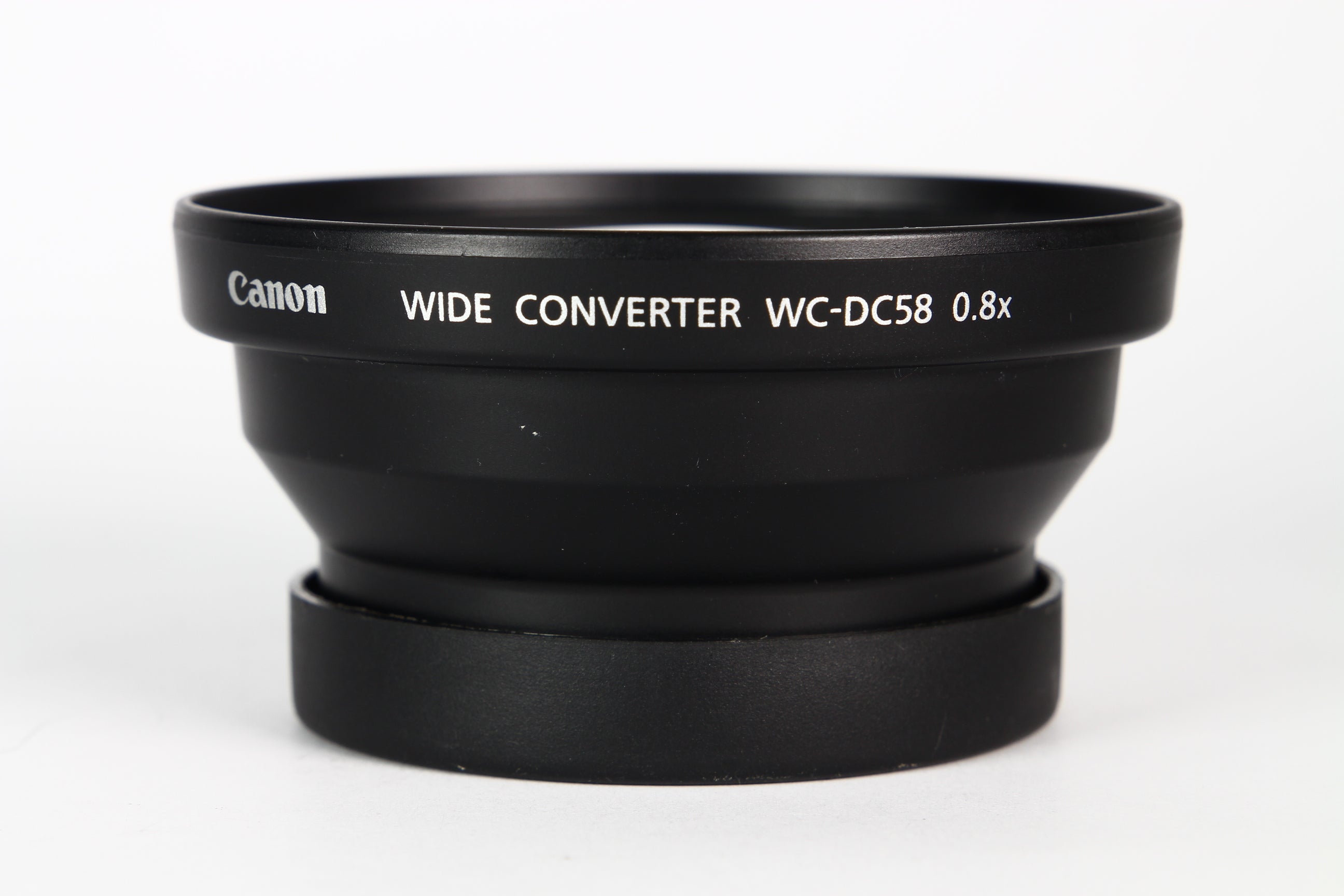 Lente conversor CANON WC-DC58 para gran angular 0.8X. Para vídeo.