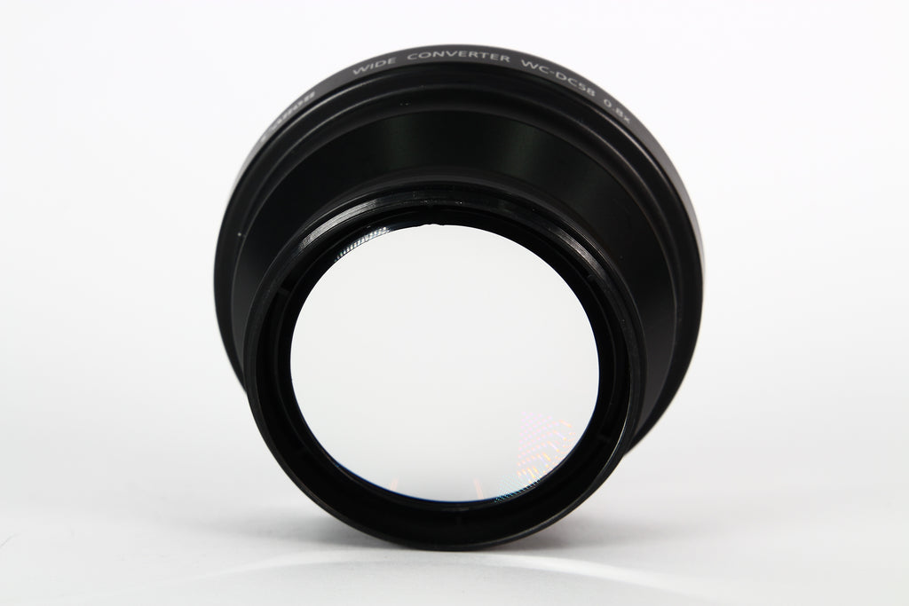 Lente conversor CANON WC-DC58 para gran angular 0.8X. Para vídeo.