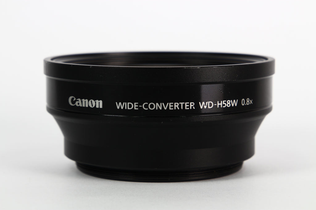 Lente conversor CANON WC-H58W para gran angular 0.8X. Para vídeo.