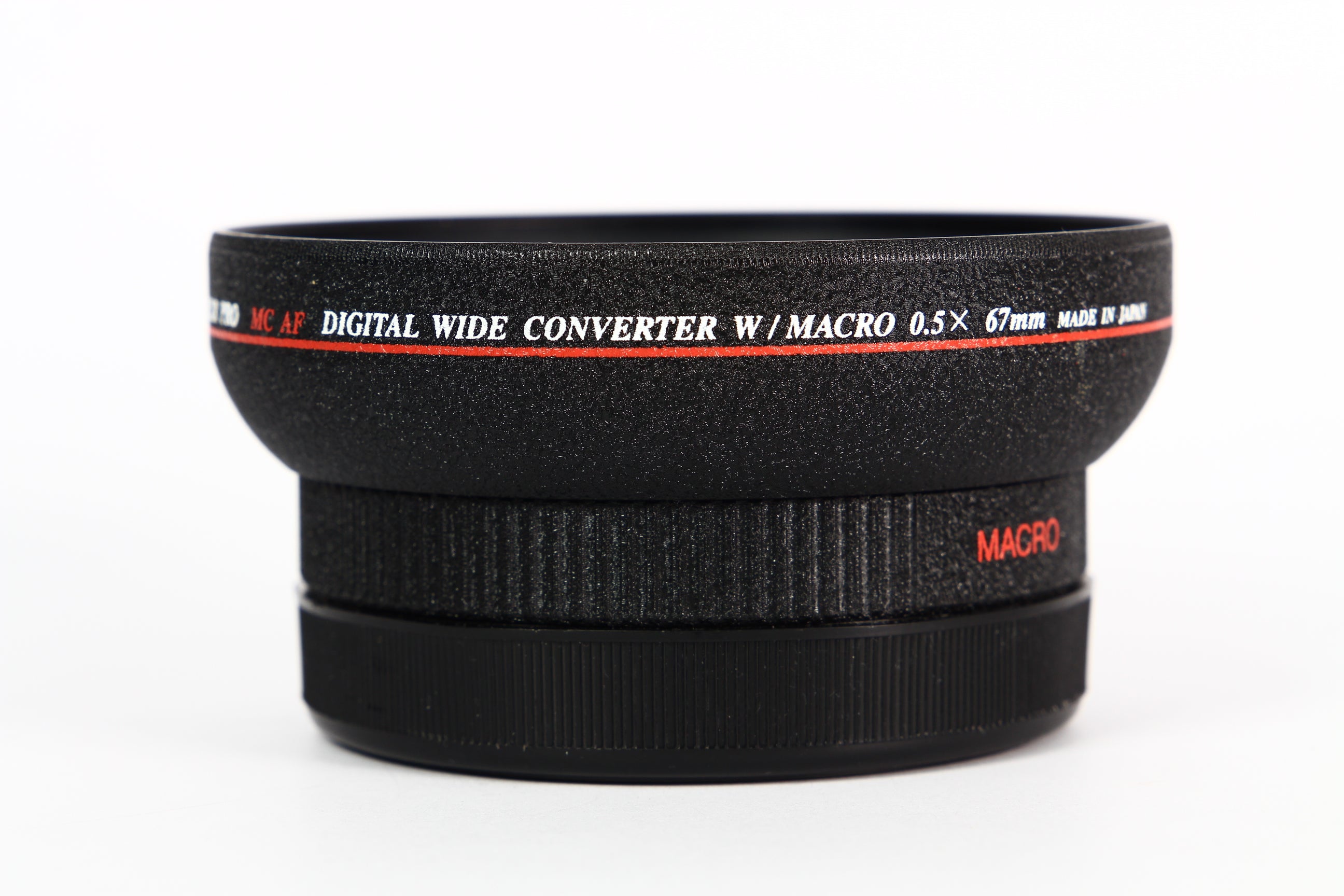 Lente conversor BOWER para gran angular 0.5X con macro. Diámetro 67mm.