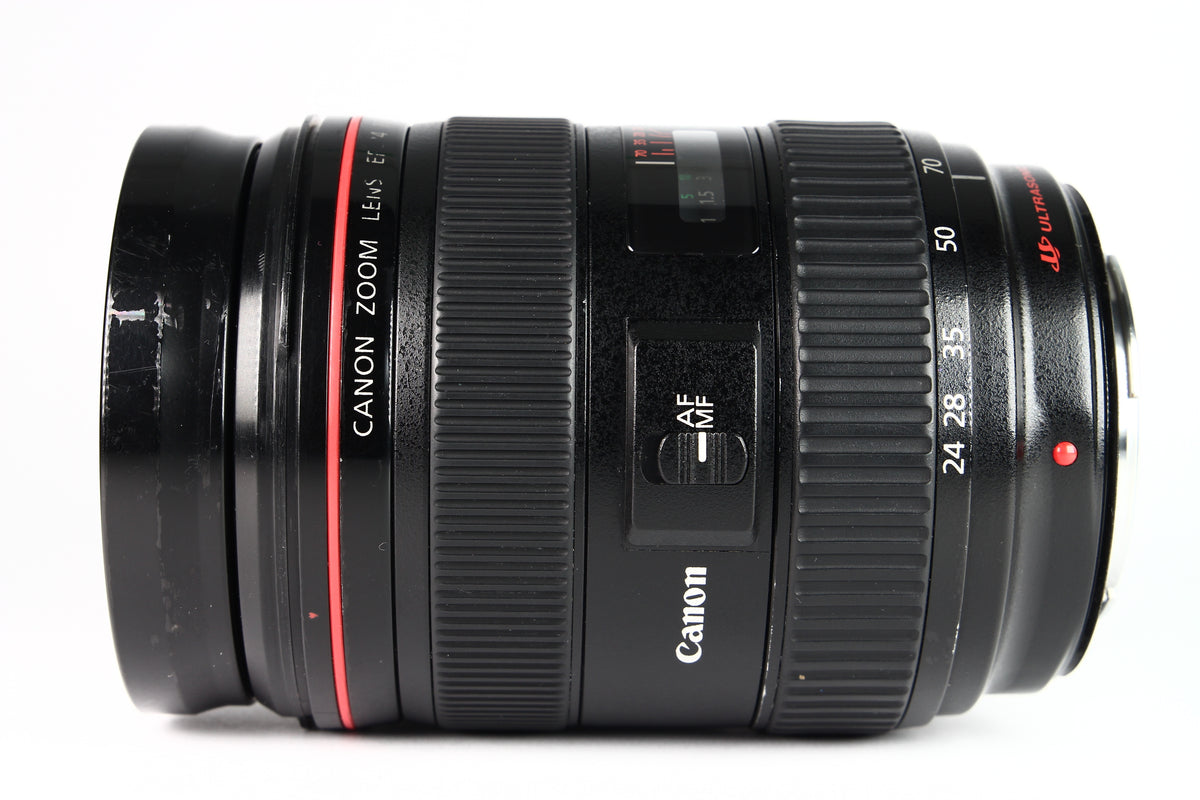 Lente CANON 24-70mm F2.8 L. Usado