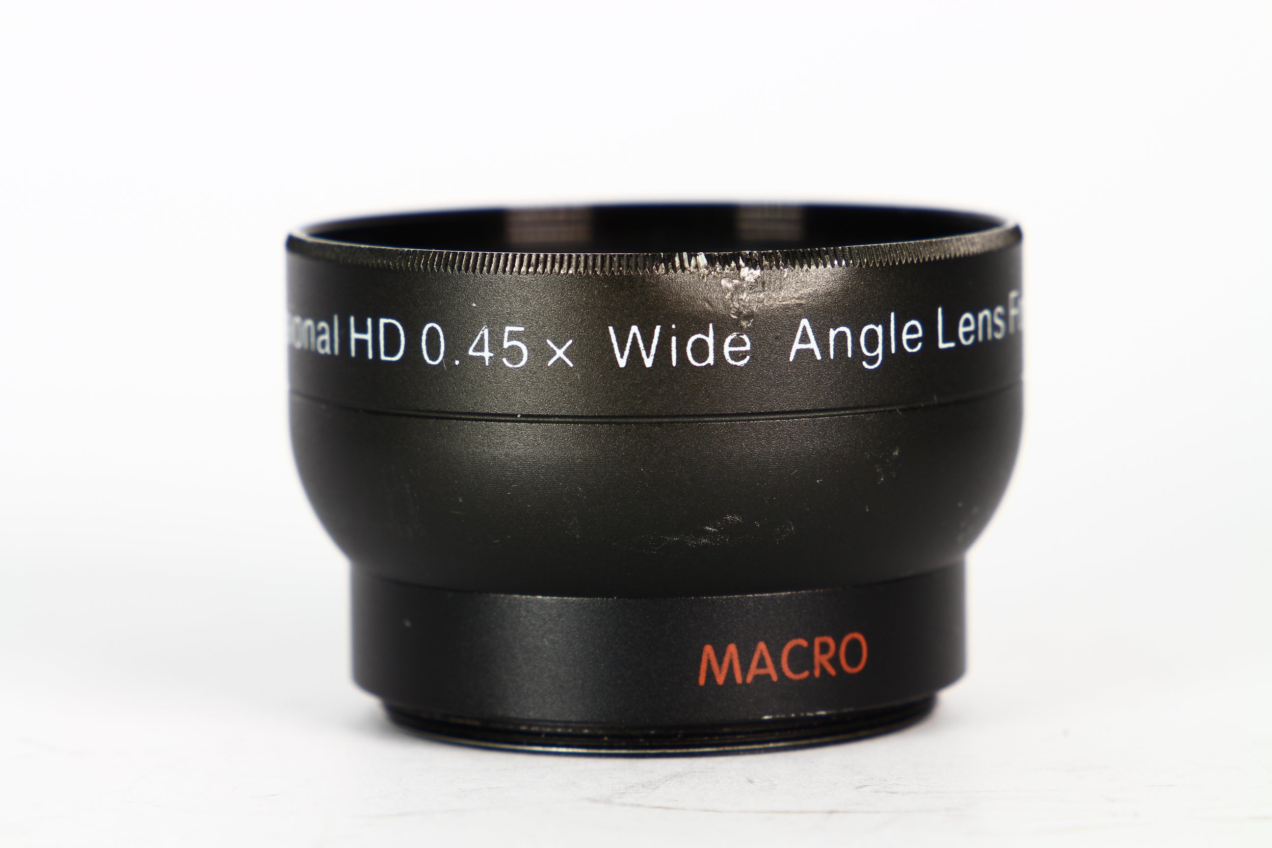 Lente conversor para gran angular 0.45X con macro. Diámetro 37mm.