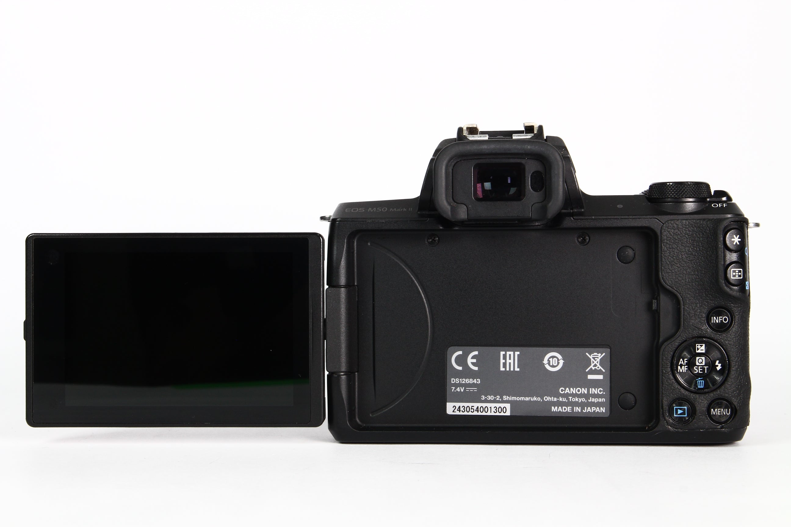 Cámara Digital CANON EOS M50 Mark II con lente 18-55mm. Usada